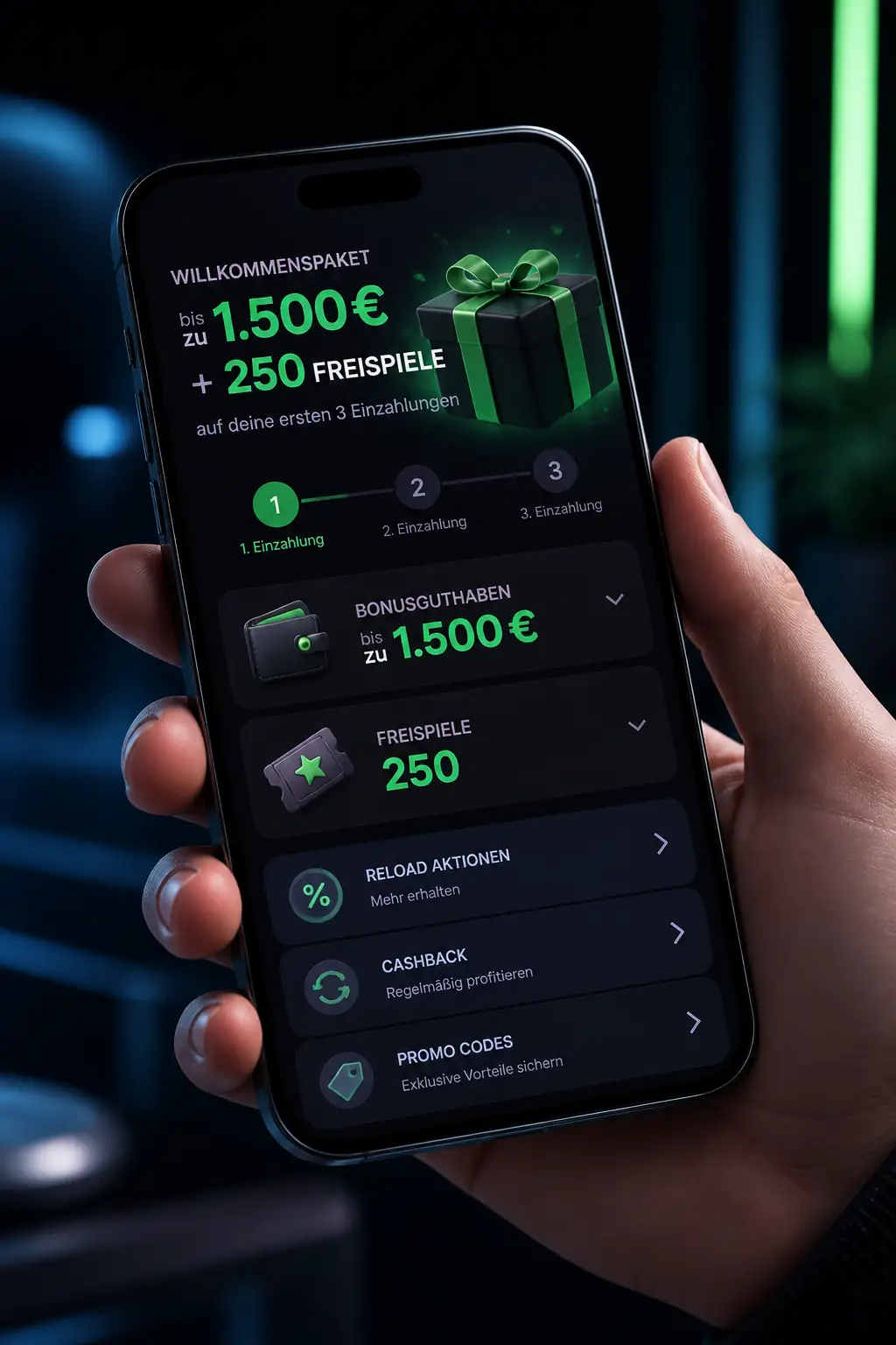 RockySpin Bonus: Willkommenspaket und Codes visual guide for RockySpin Casino